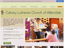 Tablet Screenshot of calvaryluth.org